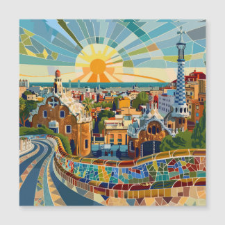 Carte Magnétique Barcelona Souvenir Imán