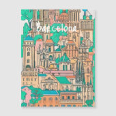 Carte Magnétique Barcelone Espagne (Devant)