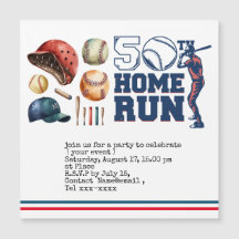 Baseball enregistrer la date 50e fête d'anniversai