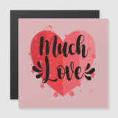 Carte Magnétique Beaucoup d'amour (Devant / Derrière)