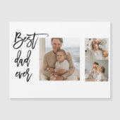 Carte Magnétique Beauté Collage photo Meilleur papa Jamais Cadeau (Devant)