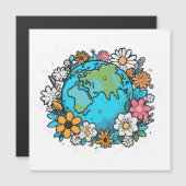 Carte Magnétique Beauté de la Terre (Devant / Derrière)