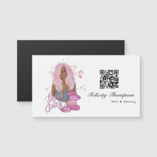 Carte Magnétique Beauty Salon QR Code