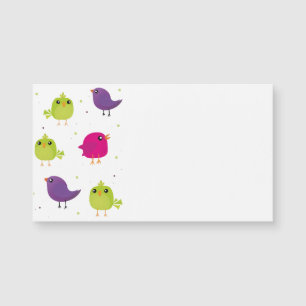 Carte Magnétique Beaux oiseaux motif