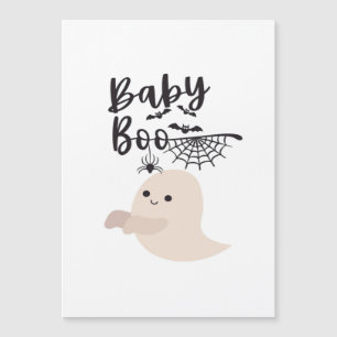Carte Magnétique Bébé Boo Joli Imprimé Halloween Style Vintage
