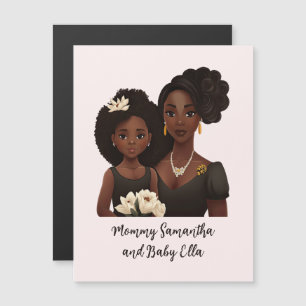 Carte Magnétique Belle mère et fille noire (23)
