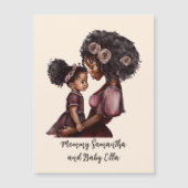 Carte Magnétique Belle mère et fille noire (28) (Devant)