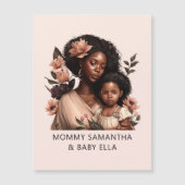 Carte Magnétique Belle mère et fille noire (9) (Devant)