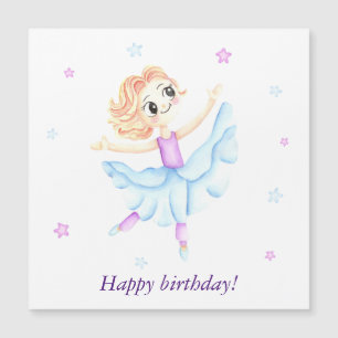 Carte Magnétique Belle petite fille de gingembre ballerine