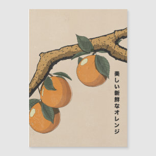 Carte Magnétique Belles oranges fraîches