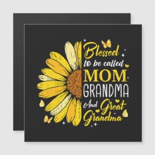 Carte Magnétique Bénie d'être appelée maman grand-mère
