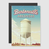 Carte Magnétique Bentonville, Arkansas affiche de voyage. (Devant / Derrière)