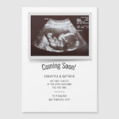 Carte Magnétique Bientôt Ultrasound Photo Grossesse (Devant)