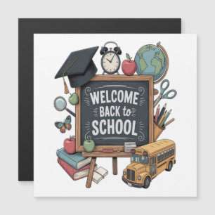 Carte Magnétique Bienvenue au retour à l'école