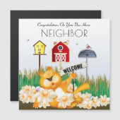 Carte Magnétique Bienvenue Dans Le Quartier (Devant / Derrière)