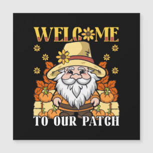 Carte Magnétique Bienvenue le jour de Thanksgiving dans notre patch