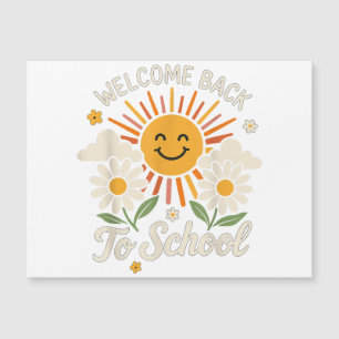 Carte Magnétique Bienvenue Retour À L'École Chemises Premier jour d