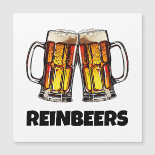 Carte Magnétique Bière Noël Reinbeers