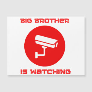 Carte Magnétique Big Brother regarde 1984 ingsoc