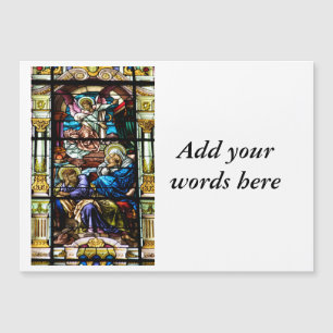 Carte Magnétique Birth of Jesus Stained Glass Window