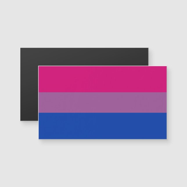 Carte Magnétique Bisexual pride (Devant / Derrière)