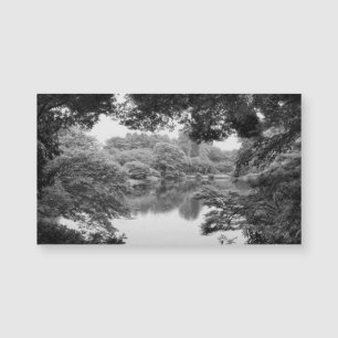 Carte Magnétique Black and white, cool, unique nature et lake