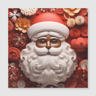 Carte Magnétique Black Santa Claus Melanin Kris Kringle Xmas Bruh
