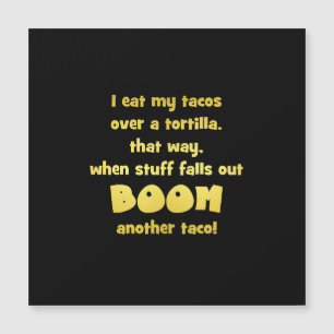 Carte Magnétique Blague de tortilla Boom drôle