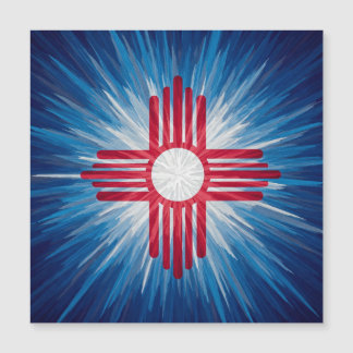 Carte Magnétique Blanc rouge et bleu Nouveau-Mexique