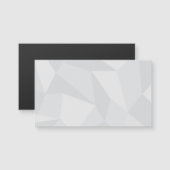 Carte Magnétique Blanc, simple, moderne, urbain, cool, motif tendan (Devant / Derrière)