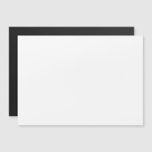 Carte magnétique blanche minimaliste solide et vie