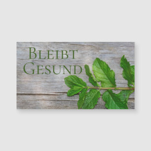 Carte Magnétique Bleibt Gesund -