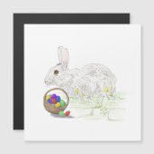 Carte Magnétique Bleu de Pâques (Devant / Derrière)