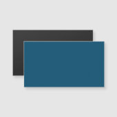 Carte Magnétique Bleu océanique #00486B, vert dendroctone (Devant / Derrière)