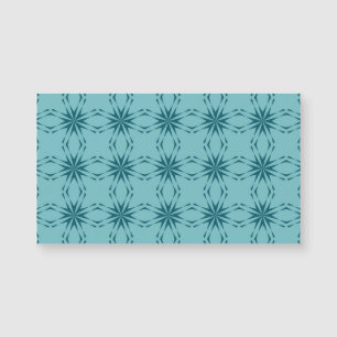 Carte Magnétique bleu turquoise, cool, abstraction fleur tendance