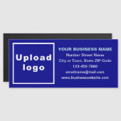 Carte Magnétique Bleue Longue de Marque Commercial (Devant / Derrière)