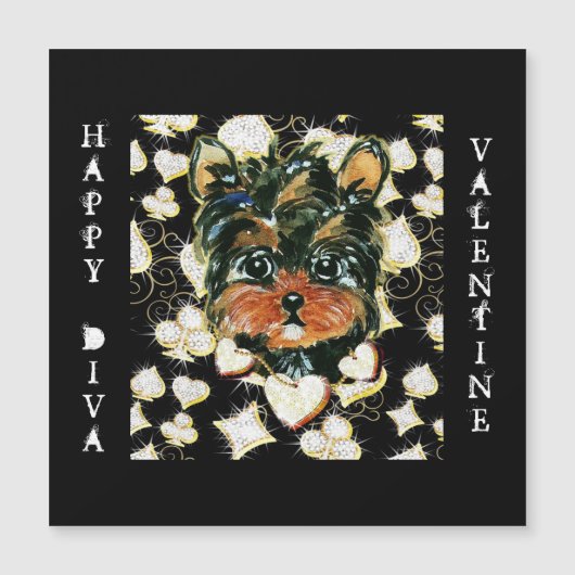 CARTE MAGNÉTIQUE BLING POO (Devant)