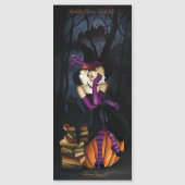 Carte Magnétique Blonde sorcier Citrouille pourpre (Devant)