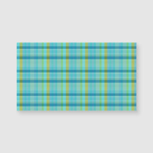 Carte Magnétique Blue Plaid par Shirley Taylor