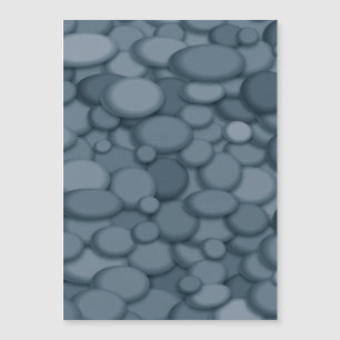 Carte Magnétique Blue River Rock Pebles Art