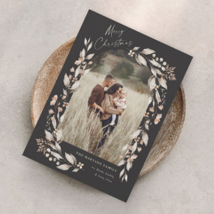 Carte Magnétique Boho Fleur sauvage Arch Photo Noël