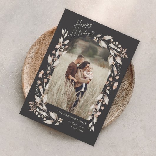 Carte Magnétique Boho Fleur sauvage Arch Photo Noël