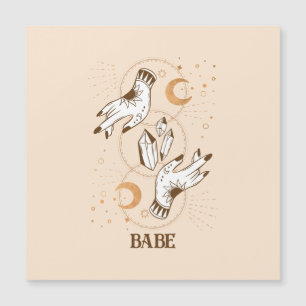 Carte Magnétique Boho Mystic Tarot Celestial Bachelorette voiture M