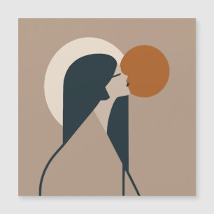 Carte Magnétique Boho Woman Sun