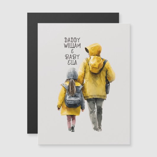 Carte Magnétique Bond père et fille (Devant / Derrière)
