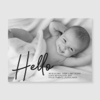 Bonjour Photo personnalisée Présentation du bébé