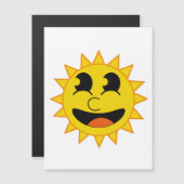 Carte Magnétique Bonjour Soleil (Devant / Derrière)