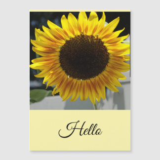 Carte Magnétique Bonjour Tournesol