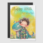 Carte Magnétique Bonne année ! (Devant / Derrière)