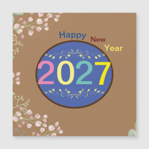 Carte Magnétique Bonne année 2027